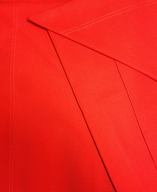 Completo lenzuola singolo con angoli Modello ESSENZA Variante Rosso