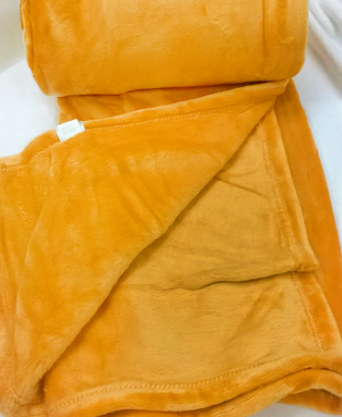 Plaid in microfibra - Variante Arancio